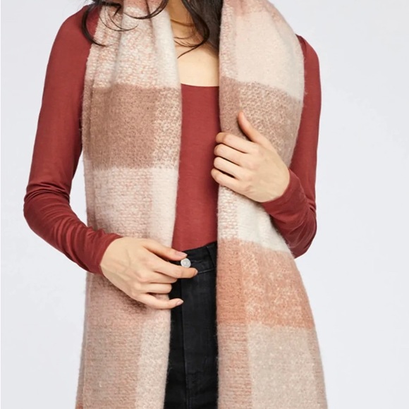 Gentle Fawn Mara Scarf in Rose Plaid - Picture 2 of 9